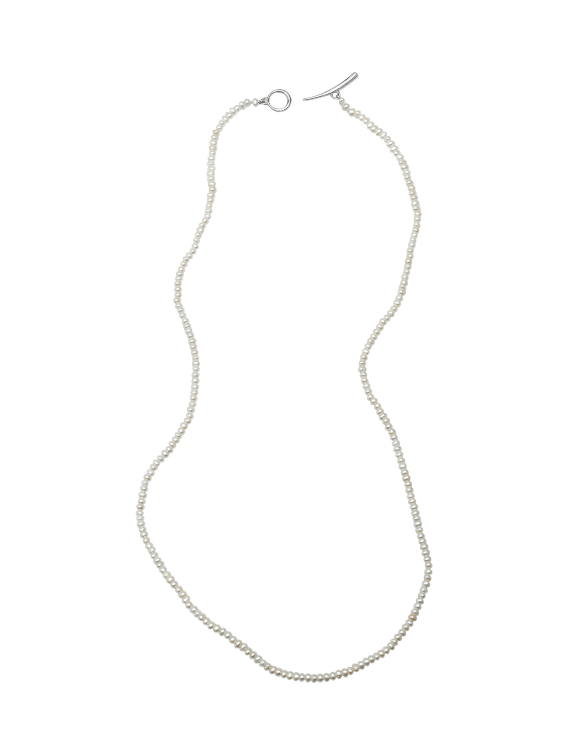 Pearl Necklace with Tusk Clasp photo